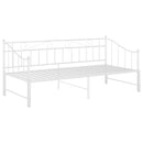 vidaXL fehér fém kihúzható kanapéágykeret 90 x 200 cm