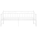 vidaXL fehér fém kihúzható kanapéágykeret 90 x 200 cm