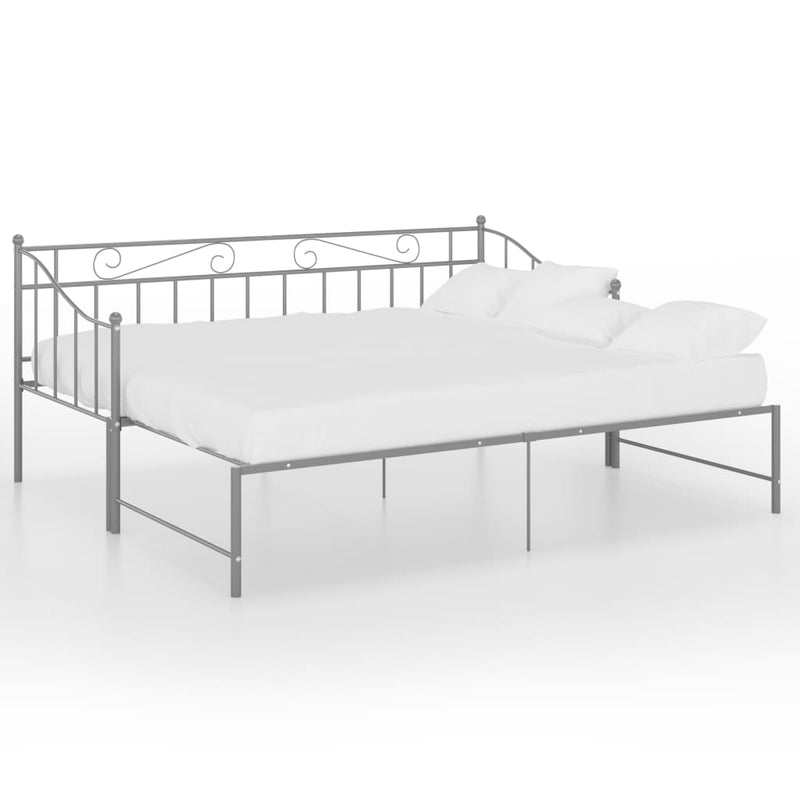vidaXL szrüke fém kihúzható kanapéágykeret 90 x 200 cm