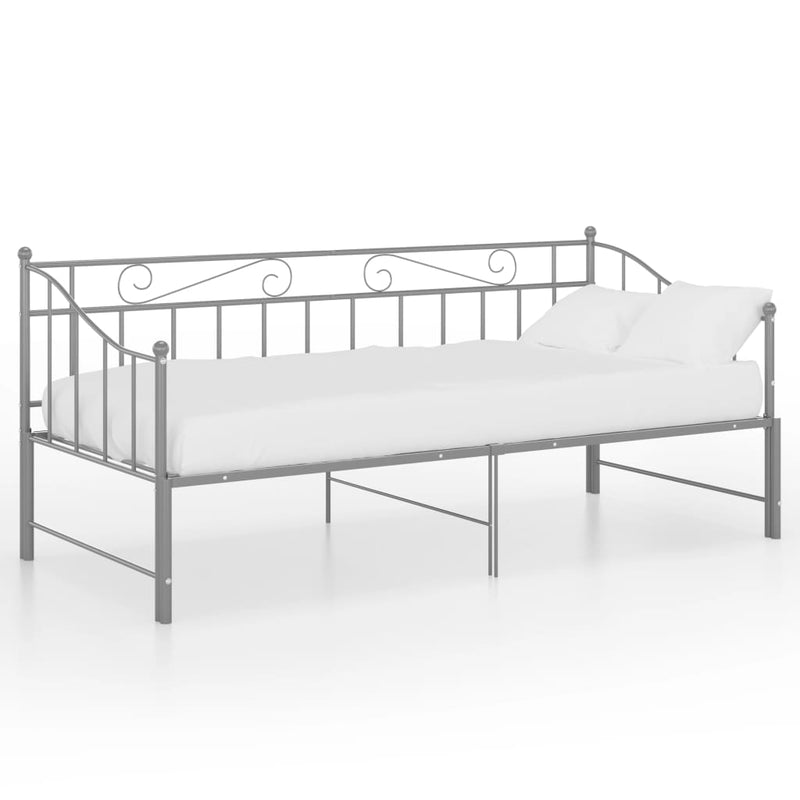 vidaXL szrüke fém kihúzható kanapéágykeret 90 x 200 cm