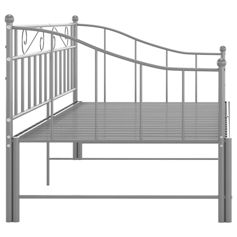vidaXL szrüke fém kihúzható kanapéágykeret 90 x 200 cm