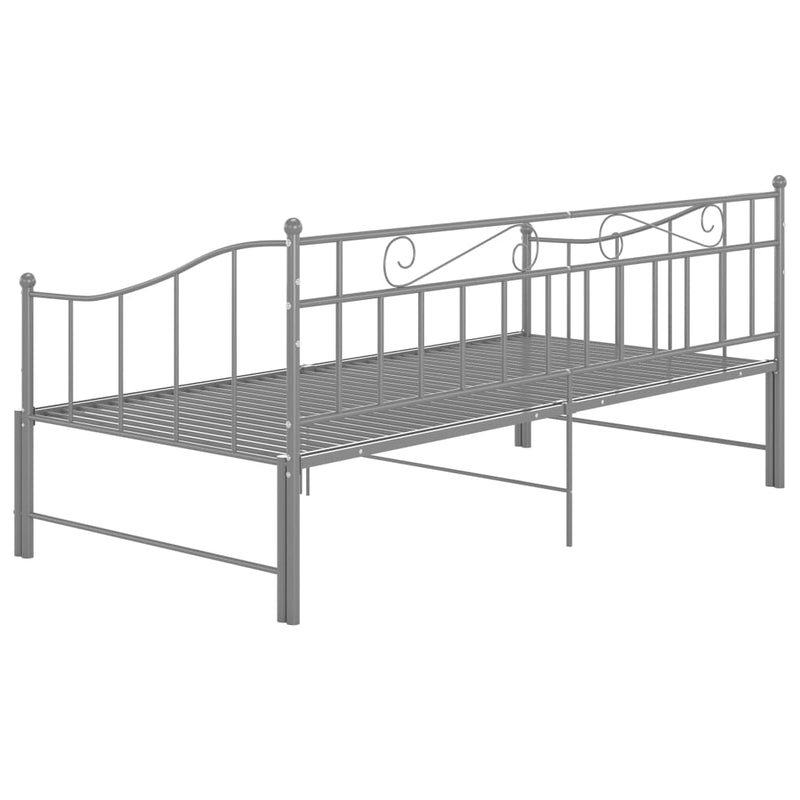vidaXL szrüke fém kihúzható kanapéágykeret 90 x 200 cm