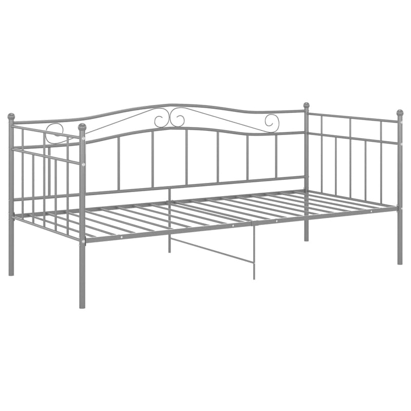 vidaXL szürke fém kanapéágy-keret 90 x 200 cm