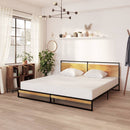 vidaXL fém ágykeret 200 x 200 cm