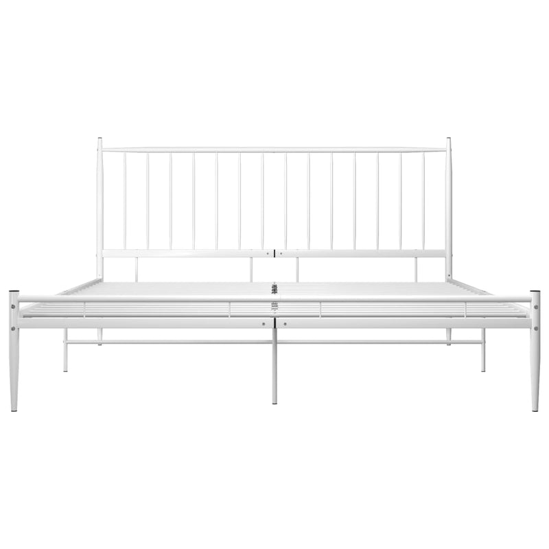 vidaXL fehér fém ágykeret 200 x 200 cm
