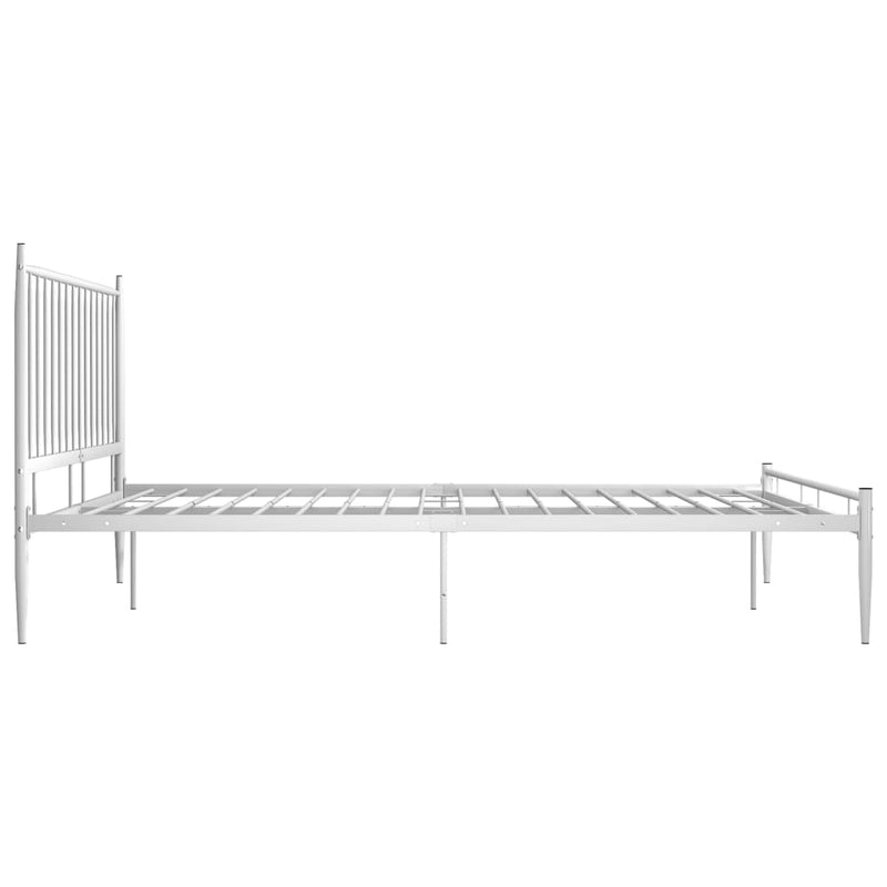 vidaXL fehér fém ágykeret 200 x 200 cm