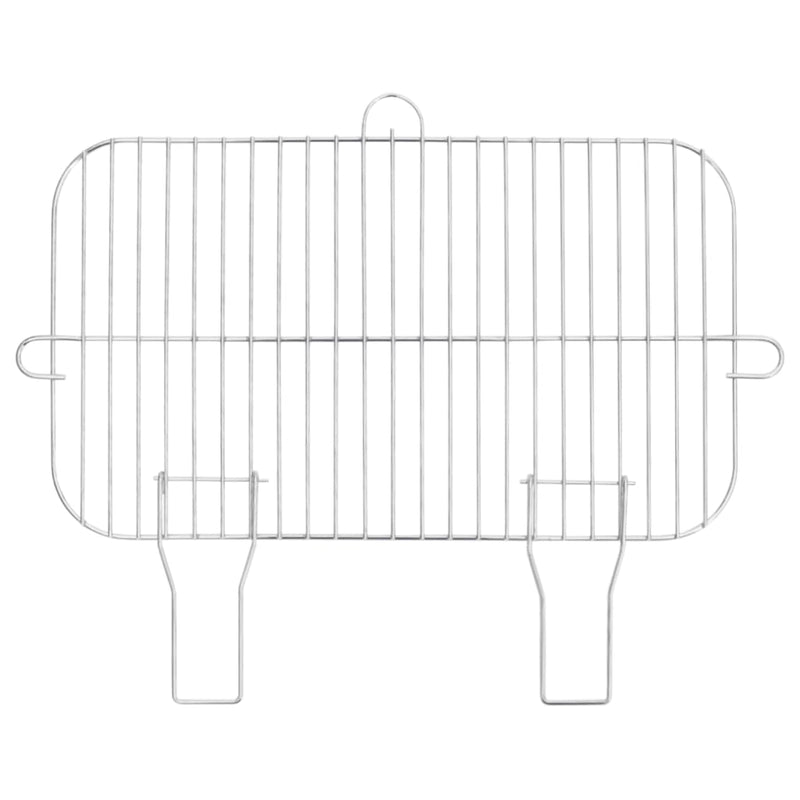 vidaXL fekete acél faszenes BBQ grillező kerekekkel