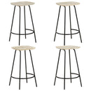 vidaXL 4 db tömör mangófa bárszék