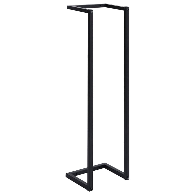 vidaXL fekete vas törölközőtartó 25 x 20 x 95 cm