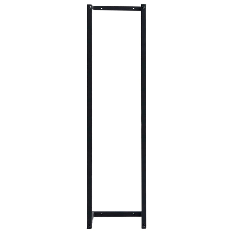 vidaXL fekete vas törölközőtartó 25 x 20 x 95 cm