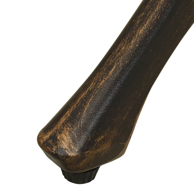 vidaXL bronzszínű öntött alumínium kerti asztal 90 x 90 x 73 cm