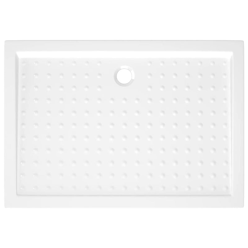 vidaXL fehér pettyes ABS zuhanytálca 70 x 100 x 4 cm