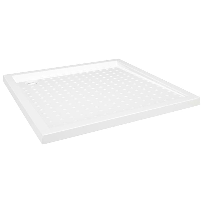 vidaXL fehér pettyes ABS zuhanytálca 80 x 80 x 4 cm