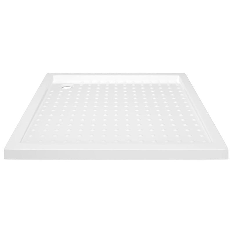 vidaXL fehér pettyes ABS zuhanytálca 80 x 80 x 4 cm