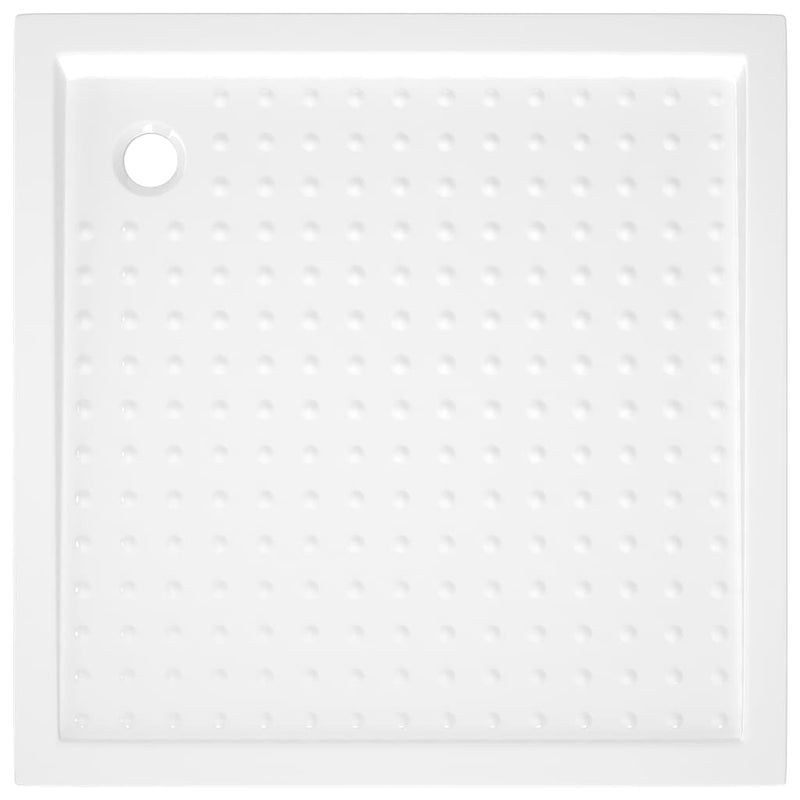 vidaXL fehér pettyes ABS zuhanytálca 80 x 80 x 4 cm