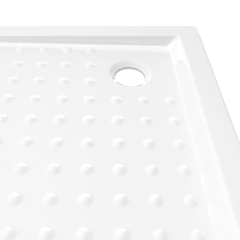 vidaXL fehér pettyes ABS zuhanytálca 80 x 80 x 4 cm