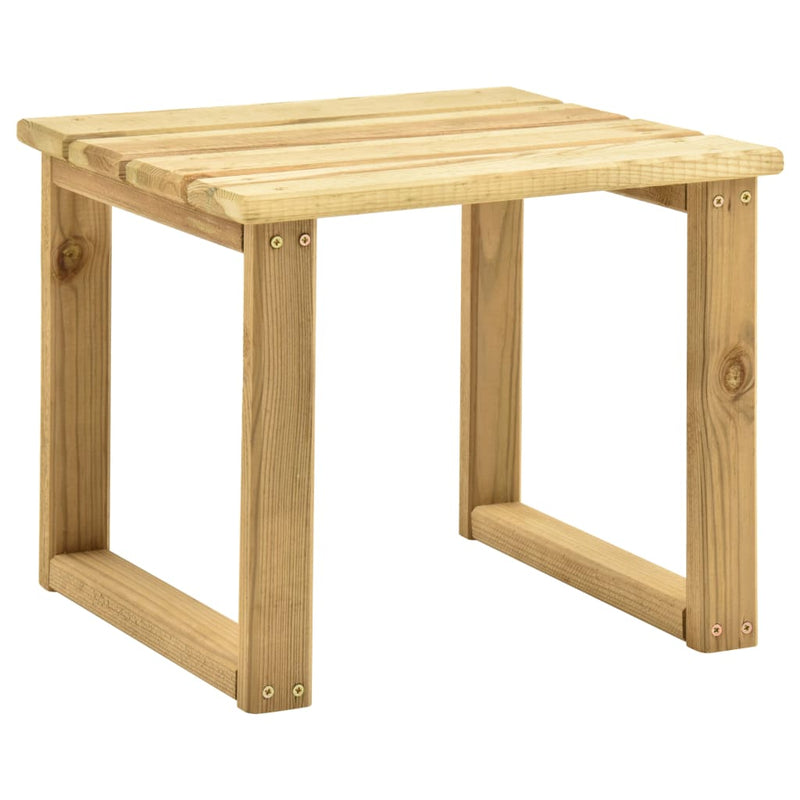 vidaXL impregnált fenyőfa napozóágy-asztal 30 x 30 x 26 cm