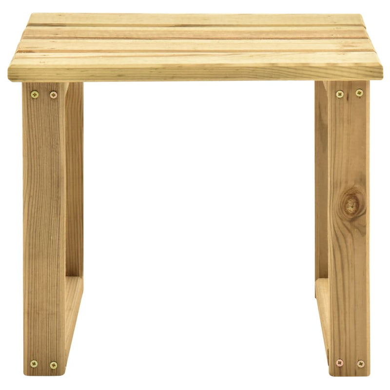 vidaXL impregnált fenyőfa napozóágy-asztal 30 x 30 x 26 cm