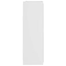 vidaXL fehér szerelt fa tükrös fürdőszoba szekrény 62,5 x 20,5 x 64 cm