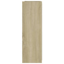 vidaXL sonoma tölgy szerelt fa tükrös fürdőszoba szekrény