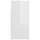 vidaXL magasfényű fehér tálalószekrény LED-lámpákkal 80 x 35 x 75 cm