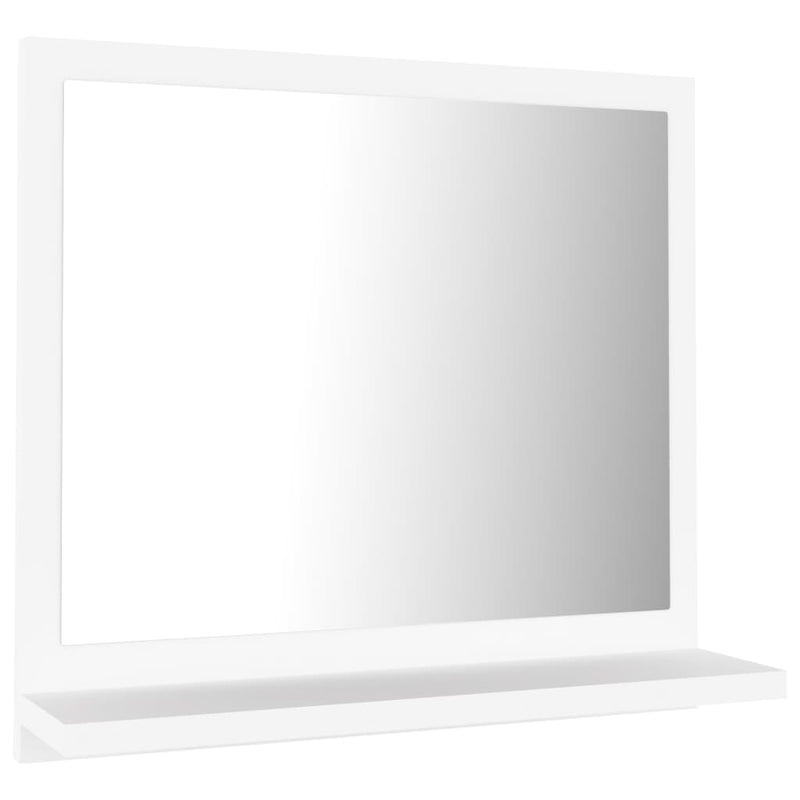 vidaXL fehér szerelt fa fürdőszobai tükör 40 x 10,5 x 37 cm