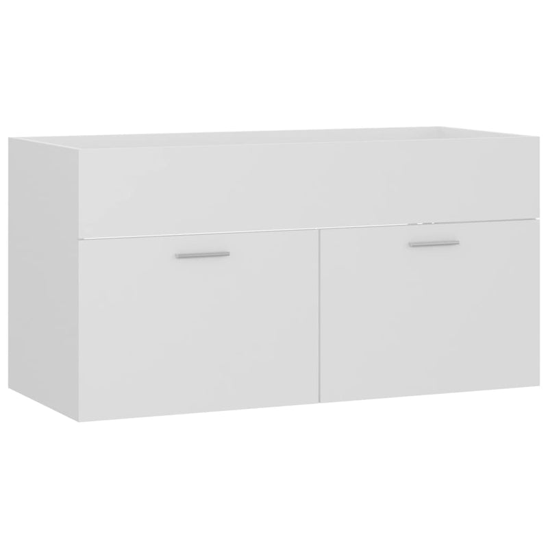 vidaXL fehér forgácslap mosdószekrény 90 x 38,5 x 46 cm