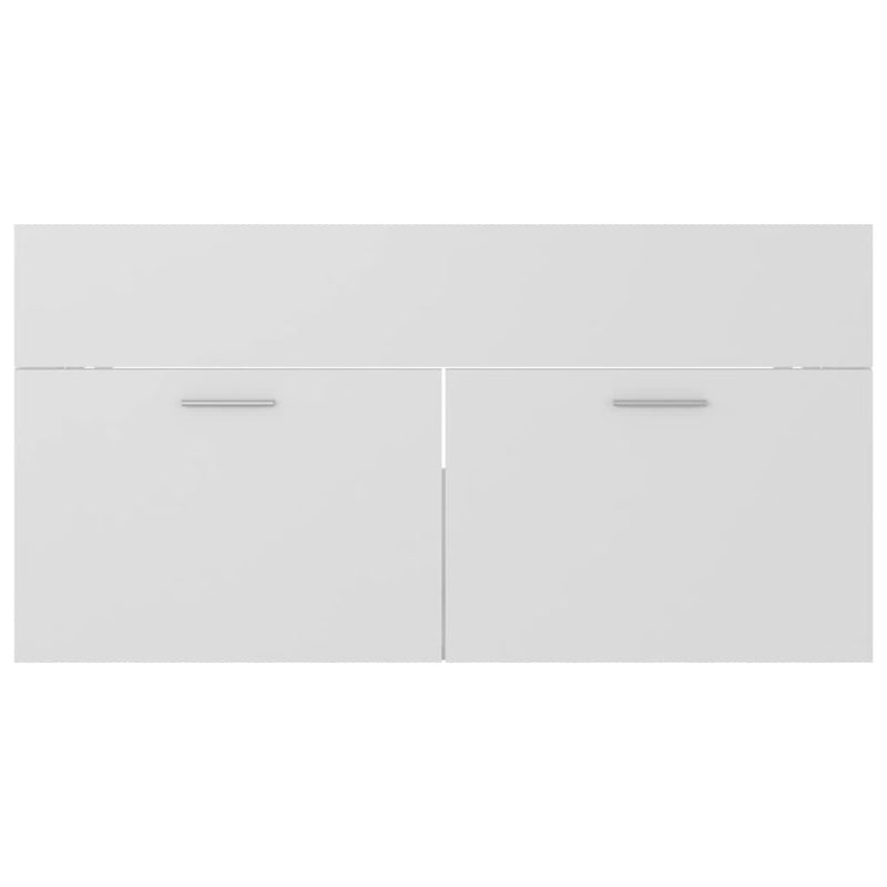 vidaXL fehér forgácslap mosdószekrény 90 x 38,5 x 46 cm