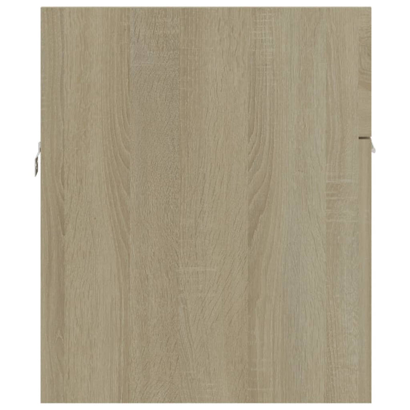 vidaXL sonoma-tölgy színű forgácslap mosdószekrény 90 x 38,5 x 46 cm
