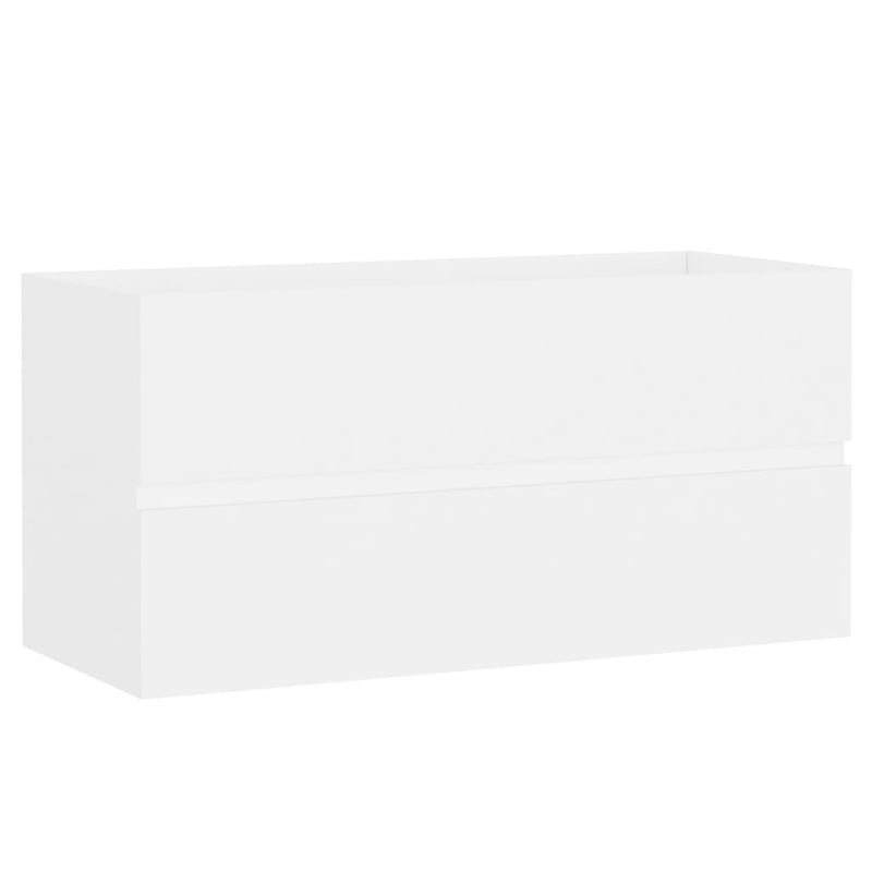 vidaXL fehér szerelt fa mosdószekrény 90 x 38,5 x 45 cm