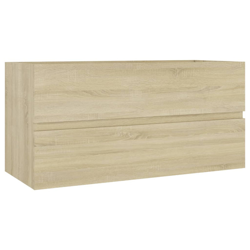vidaXL sonoma-tölgy színű forgácslap mosdószekrény 90 x 38,5 x 45 cm