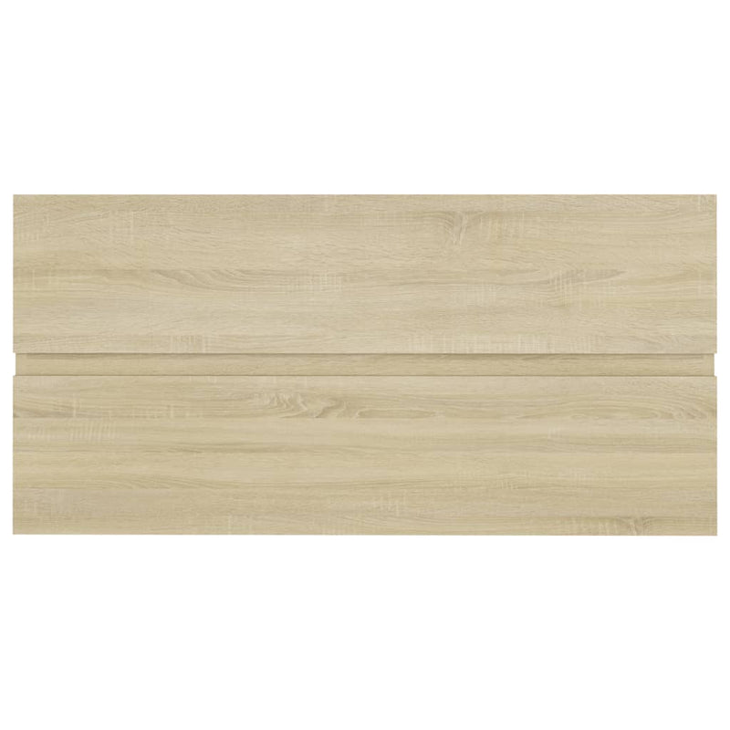 vidaXL sonoma-tölgy színű forgácslap mosdószekrény 90 x 38,5 x 45 cm