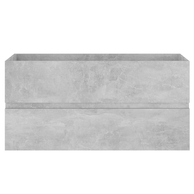 vidaXL betonszürke szerelt fa mosdószekrény 90 x 38,5 x 45 cm