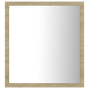 vidaXL sonoma tölgy akril LED-es fürdőszobai tükör 40x8,5x37 cm