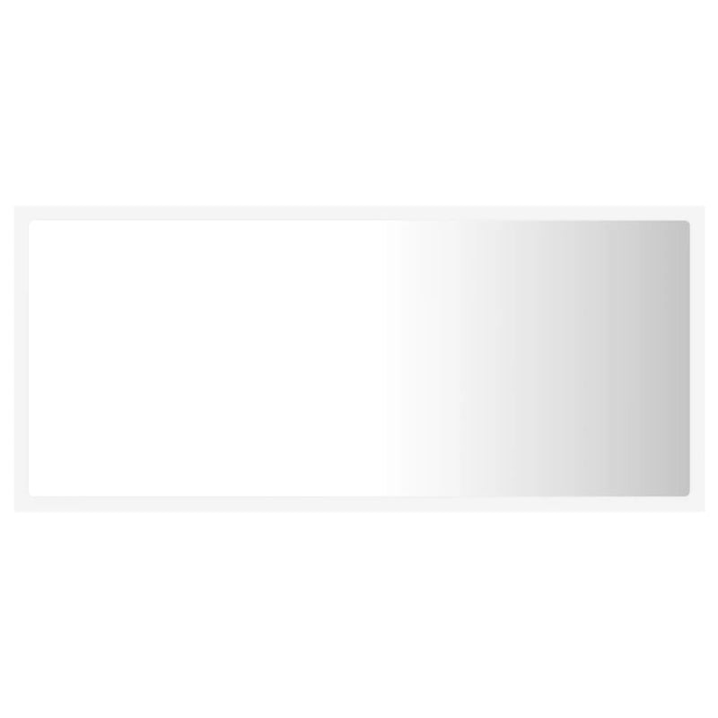 vidaXL fehér akril LED-es fürdőszobai tükör 90 x 8,5 x 37 cm