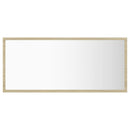 vidaXL sonoma tölgy akril LED-es fürdőszobai tükör 90x8,5x37 cm