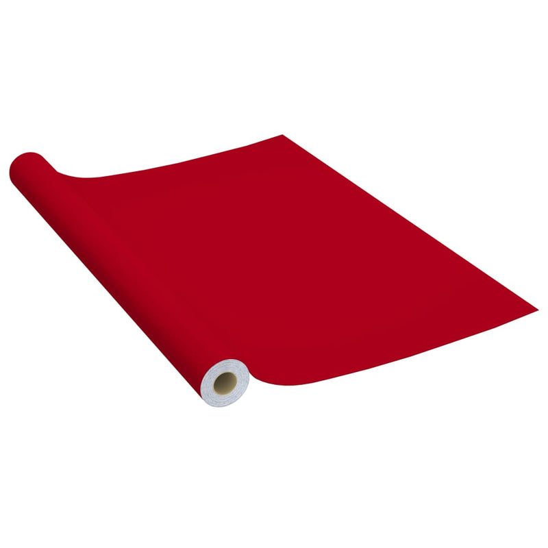 vidaXL 2 db piros öntapadó PVC ajtófólia 500 x 90 cm
