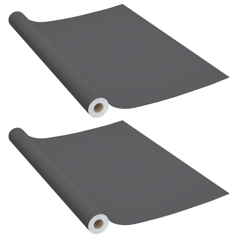 vidaXL 2 db szürke öntapadó PVC ajtófólia 500 x 90 cm