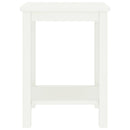 vidaXL fehér tömör fenyőfa éjjeliszekrény 35x30x47 cm