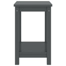 vidaXL sötétszürke tömör fenyőfa éjjeliszekrény 35 x 30 x 47 cm