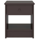 vidaXL sötétbarna tömör fenyőfa éjjeliszekrény 35 x 30 x 40 cm