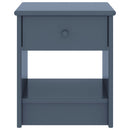 vidaXL világosszürke tömör fenyőfa éjjeliszekrény 35 x 30 x 40 cm