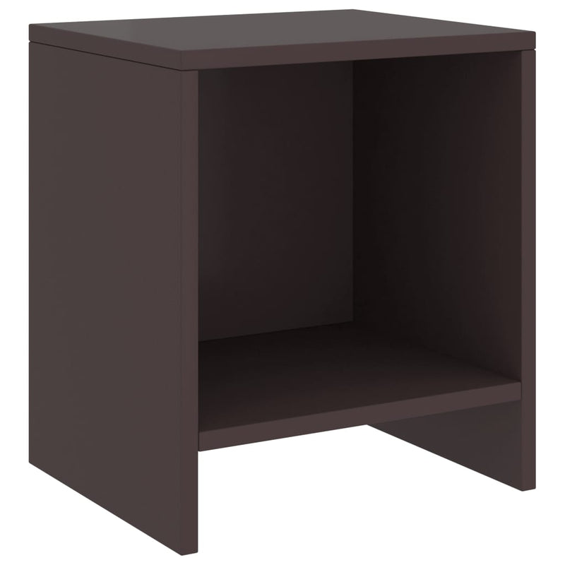 vidaXL 2 db sötétbarna tömör fenyőfa éjjeliszekrény 35 x 30 x 40 cm