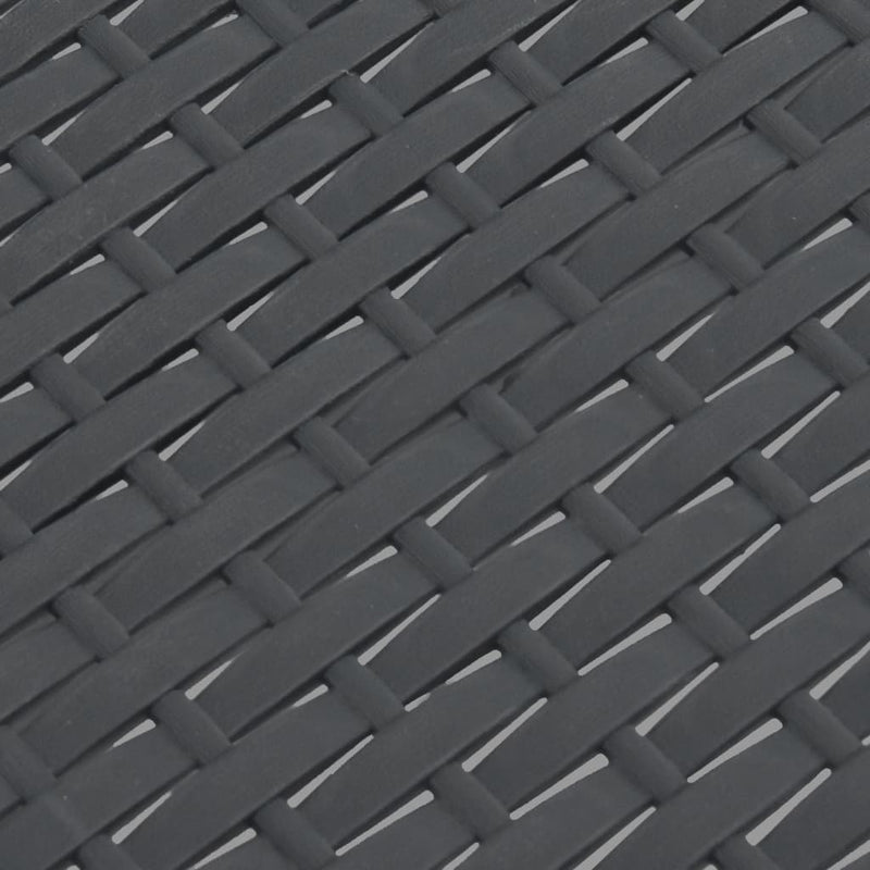 vidaXL antracitszürke PP rattan kerti asztal 58 x 58 x 41 cm
