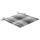 vidaXL 4 db szürke tömör akácfa kerti szék párnával