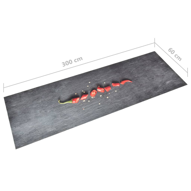 vidaXL "Pepper" mintájú mosható konyhaszőnyeg 60 x 300 cm