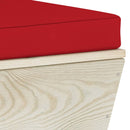 vidaXL impregnált lucfenyő kerti raklap sarokkanapé párnákkal