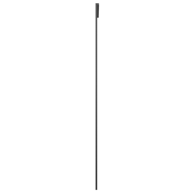 vidaXL fekete alumínium és ESG üveg tolóajtó 76 x 205 cm