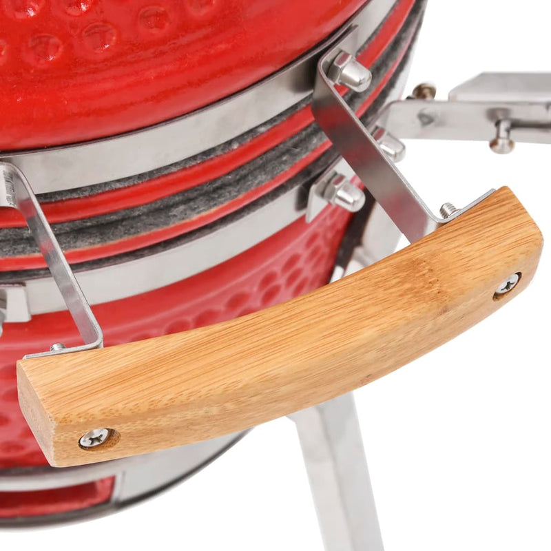 vidaXL Kamado kerámia füstölővel kombinált grillező 81 cm