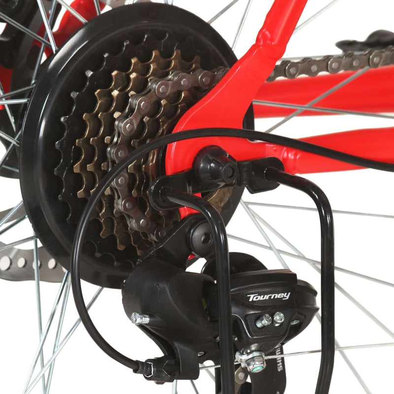 vidaXL 21 sebességes piros mountain bike 29 hüvelykes kerékkel 53 cm